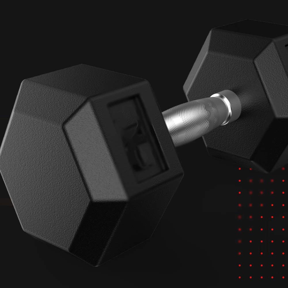 10kg Rubber Hex Dumbbell