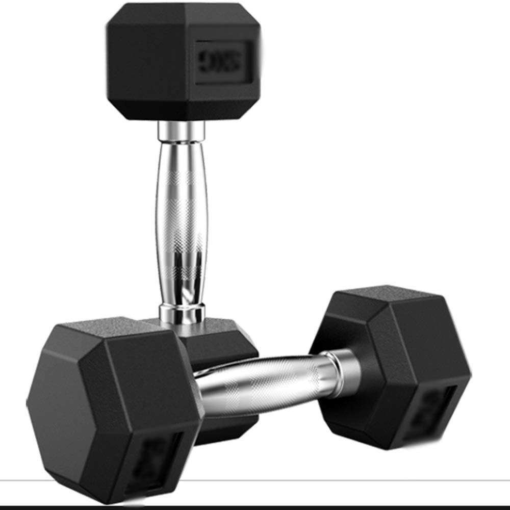 10kg Rubber Hex Dumbbell