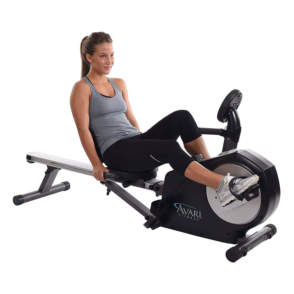 2-in-1 Rower Exercise Bike