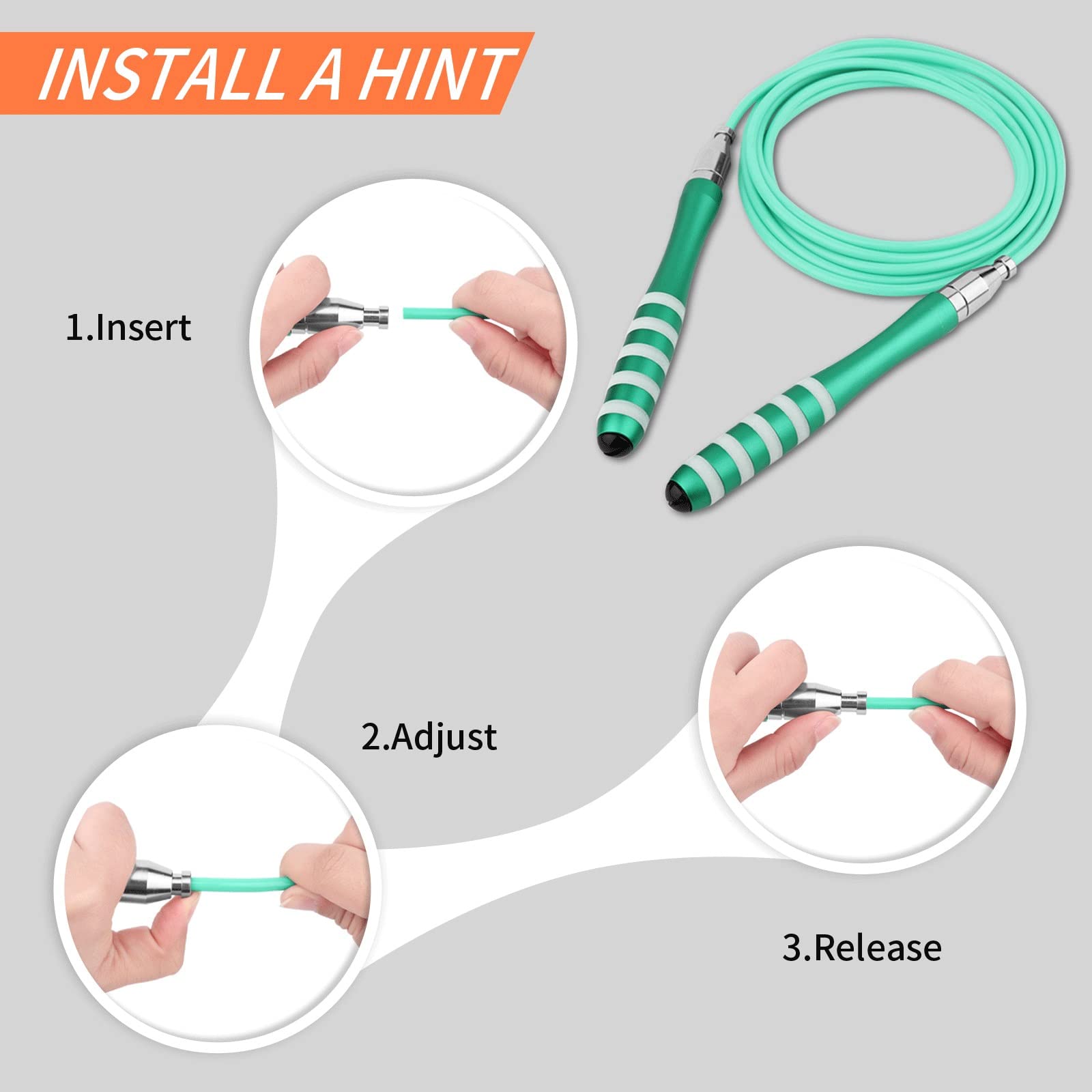 Adjustable Weighted Jump Rope