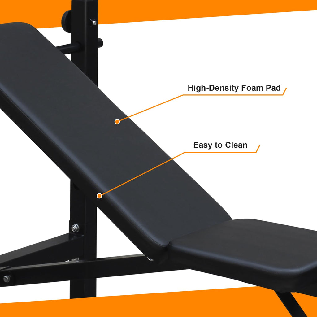 text Bench Press Set with Squat Rack