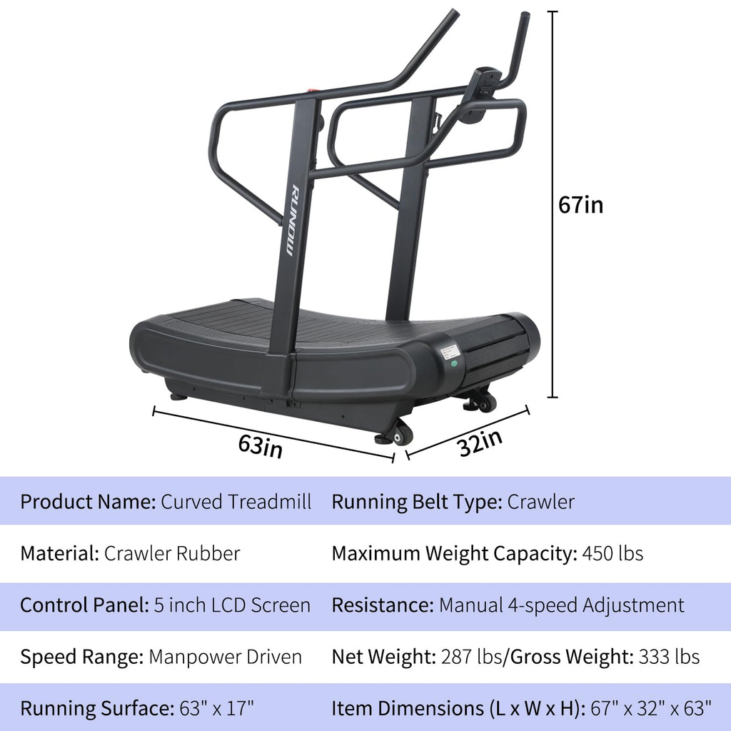 Curved Manual Treadmill