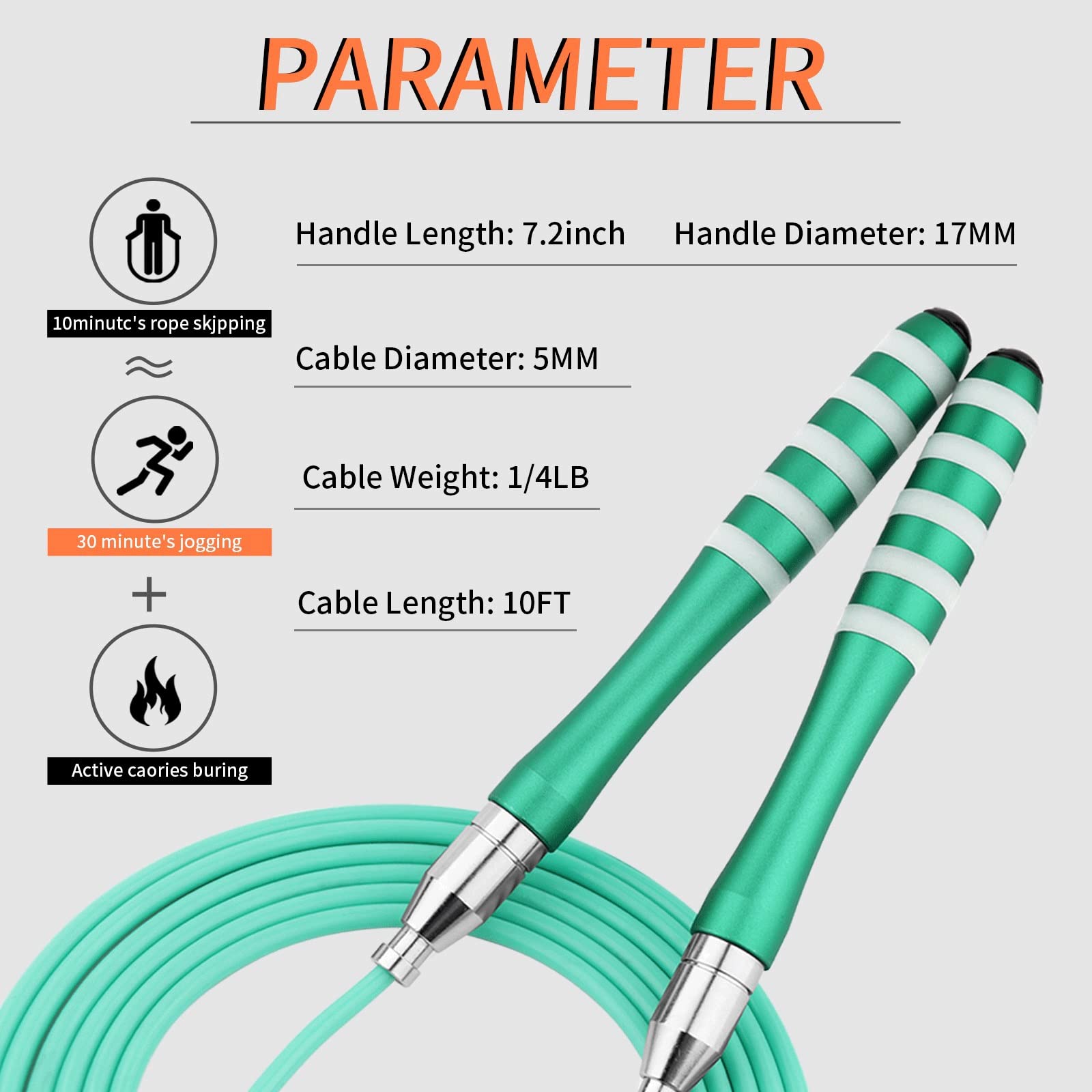 Adjustable Weighted Jump Rope
