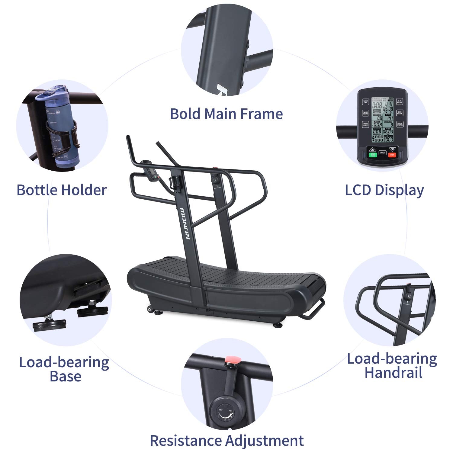 Curved Manual Treadmill