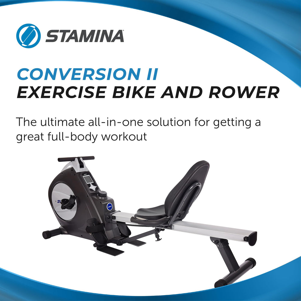 2-in-1 Recumbent Bike & Rower