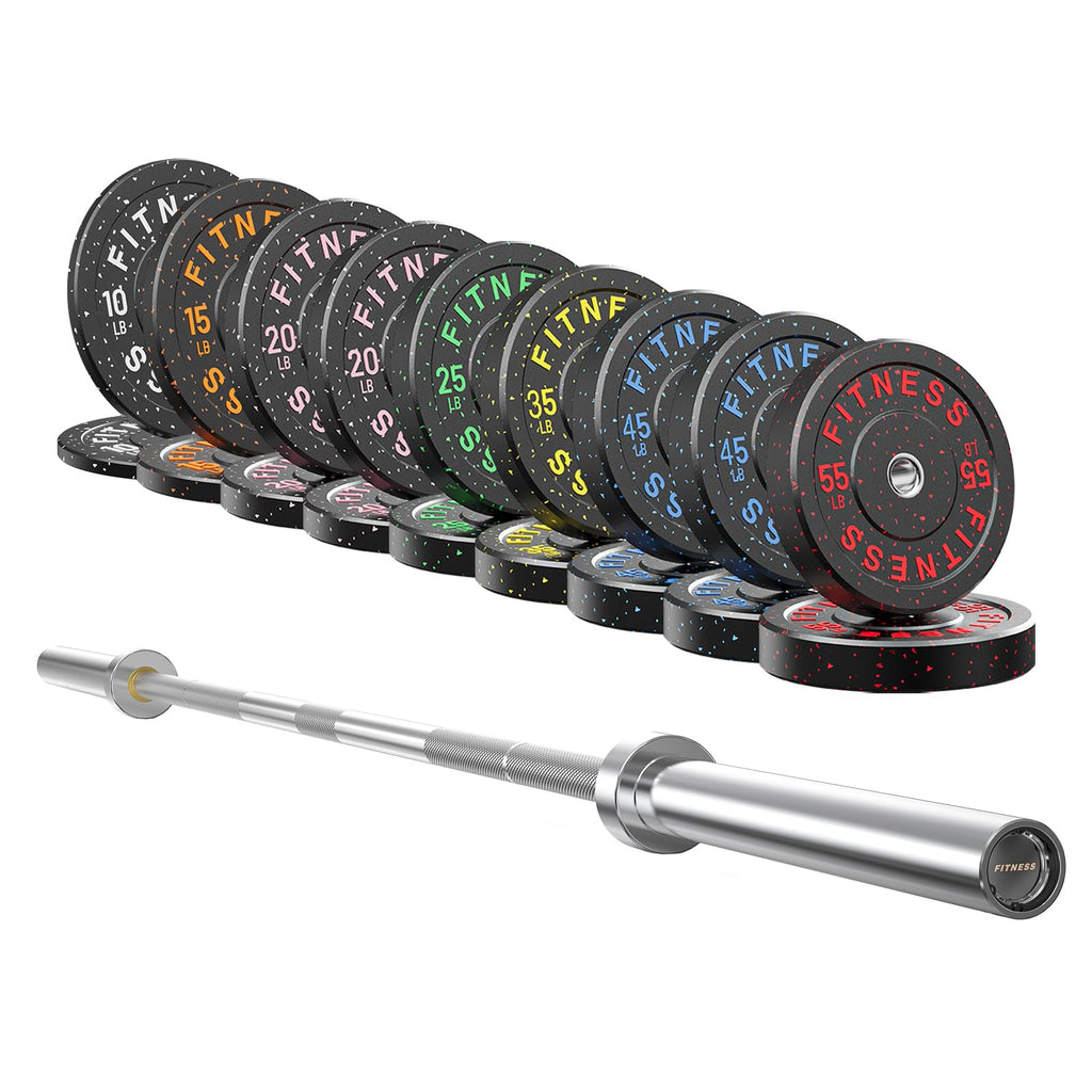 540LB Olympic Bumper Plate Set