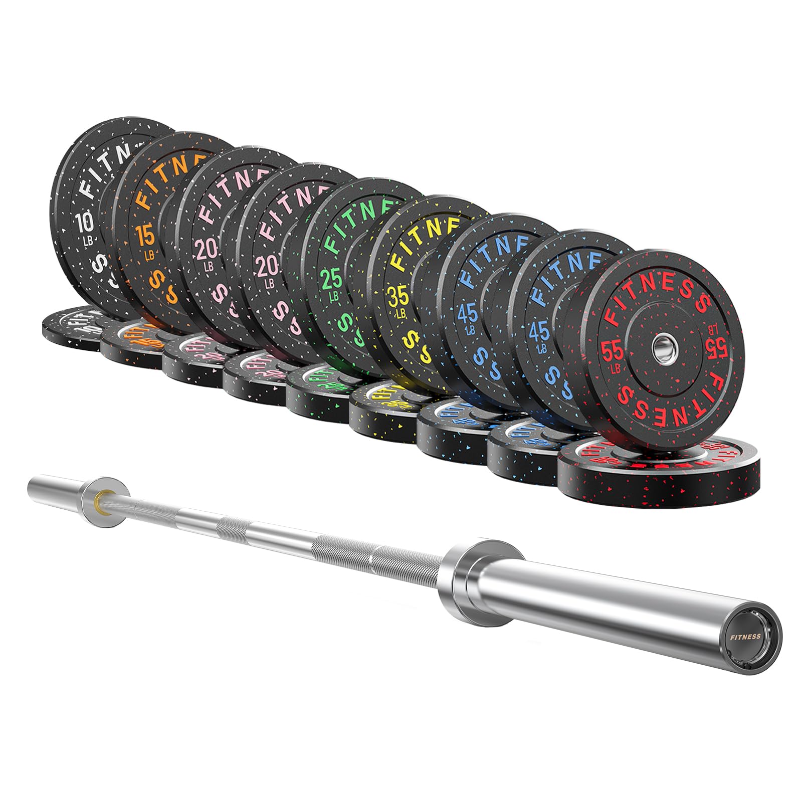 540LB Olympic Bumper Plate Set