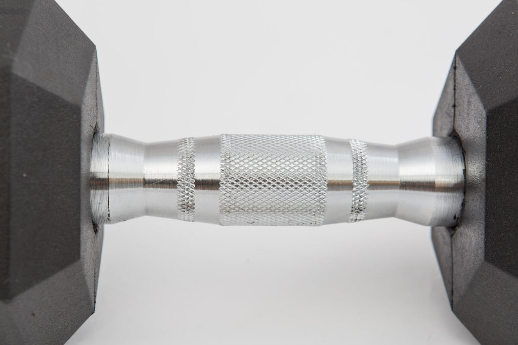 95LB Rubber Hex Dumbbell Set