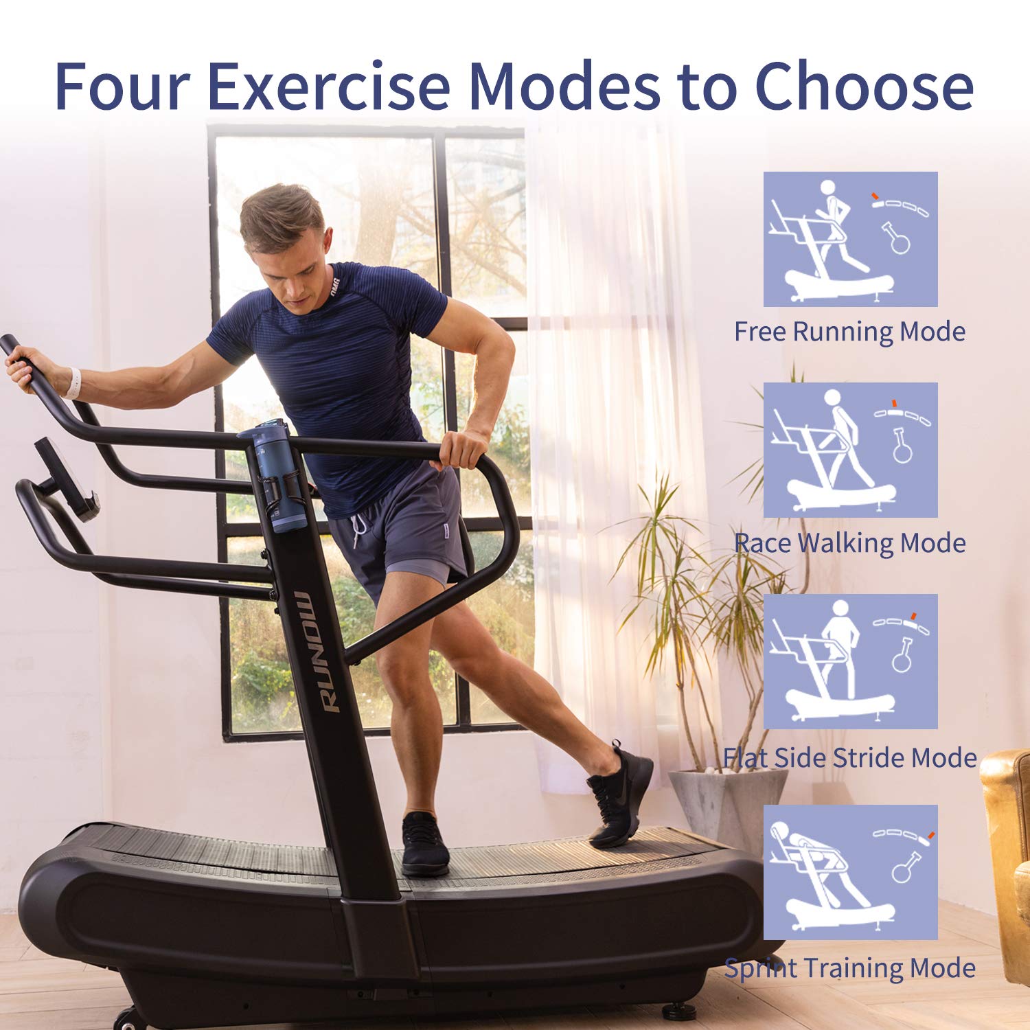 Curved Manual Treadmill