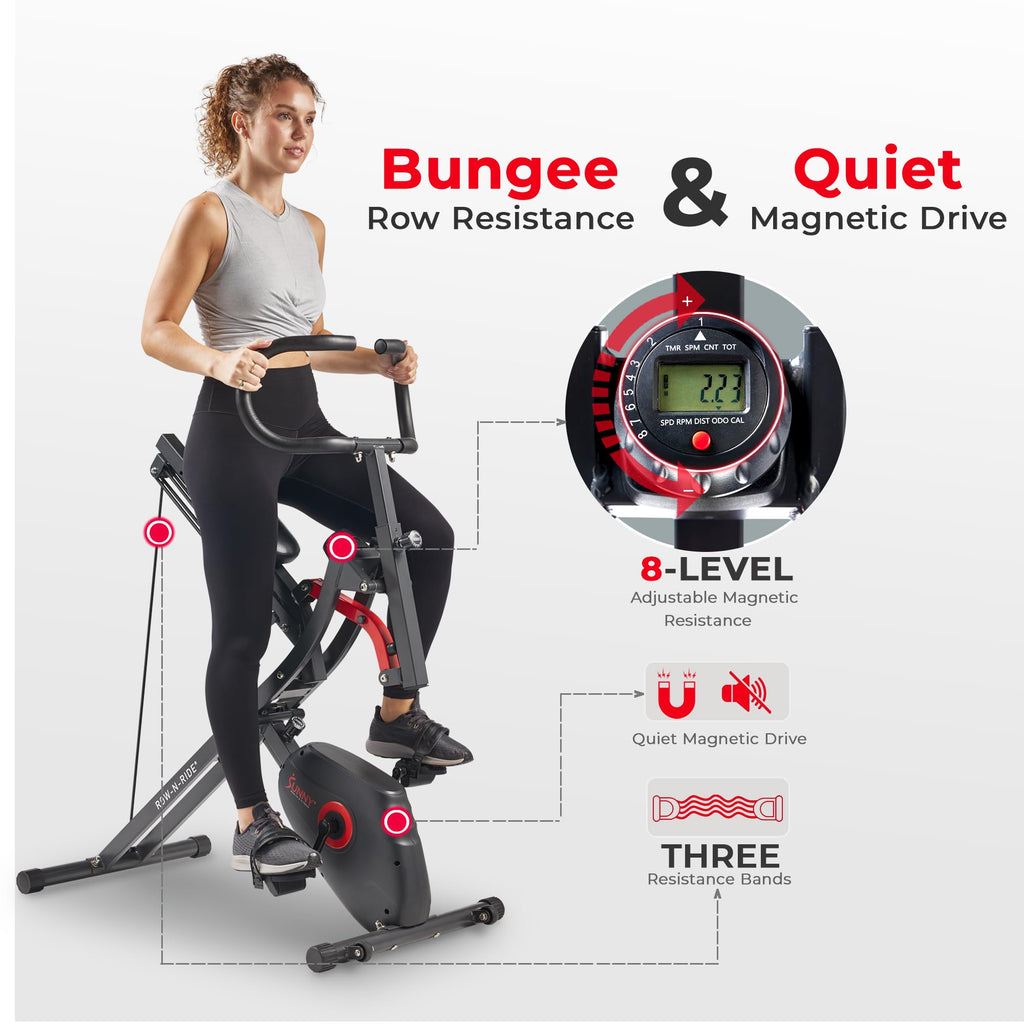 2-in-1 Exercise Bike & Rower