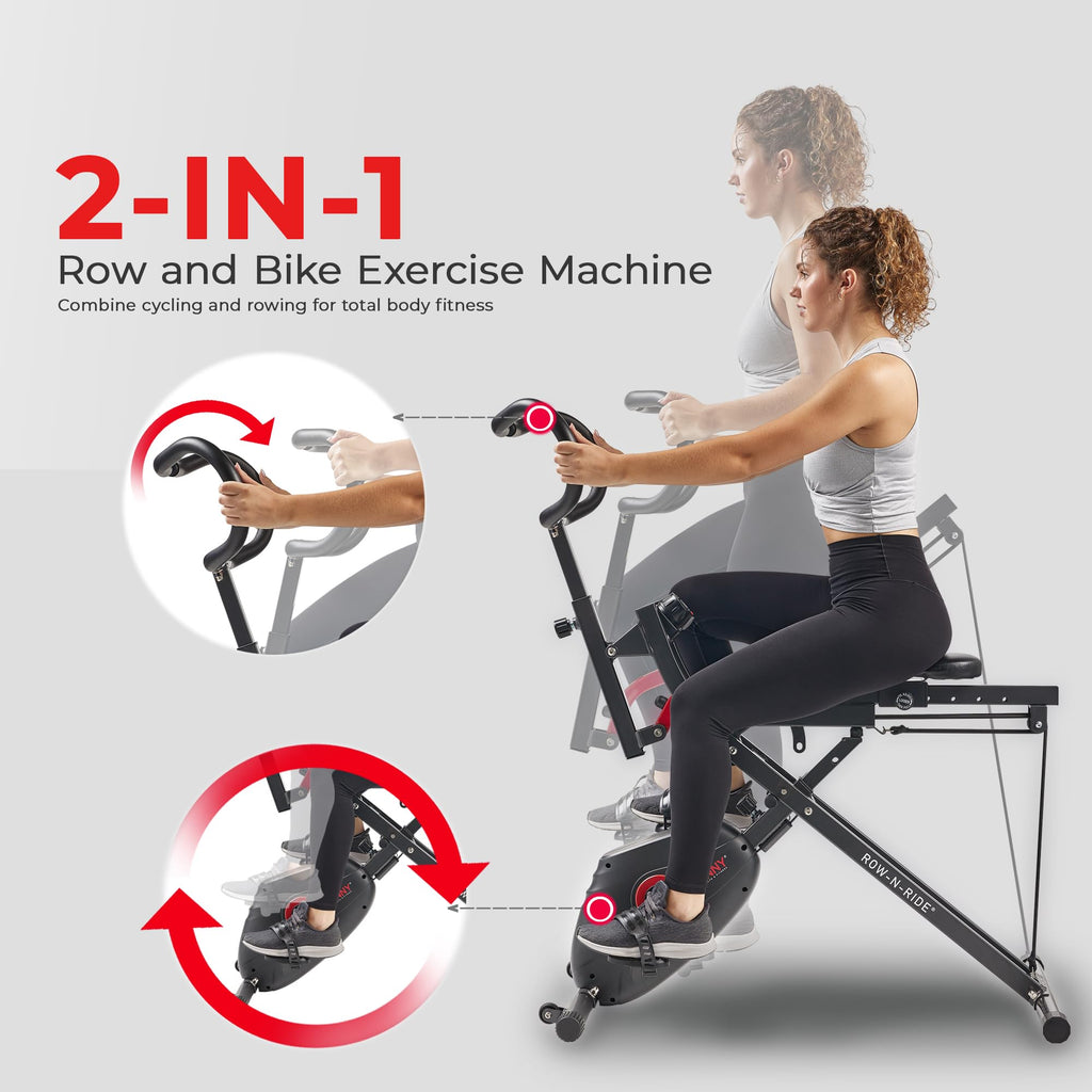 2-in-1 Exercise Bike & Rower