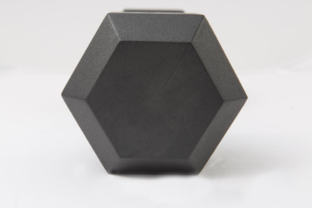 95LB Rubber Hex Dumbbell Set