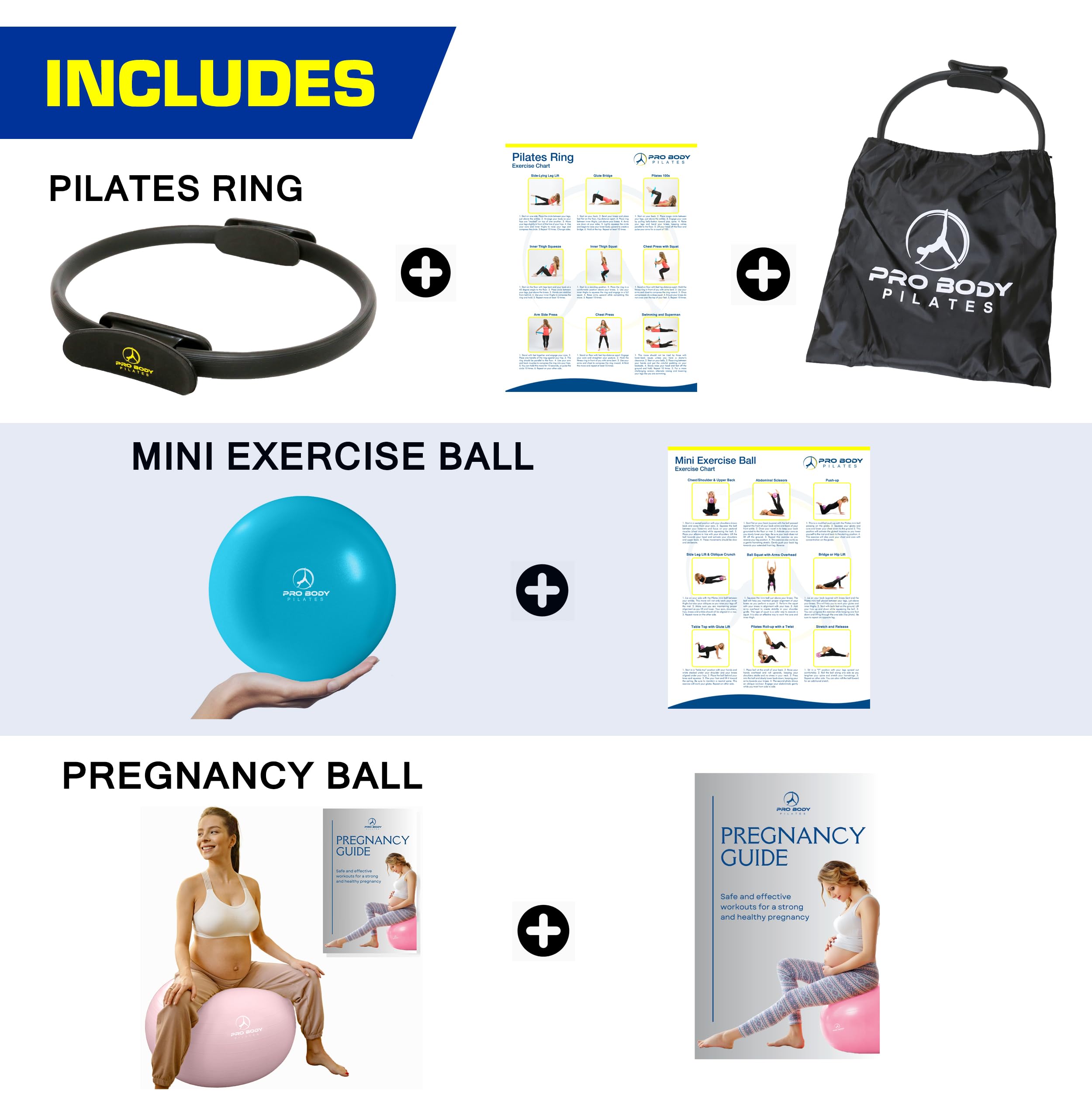 Pilates Ball Set
