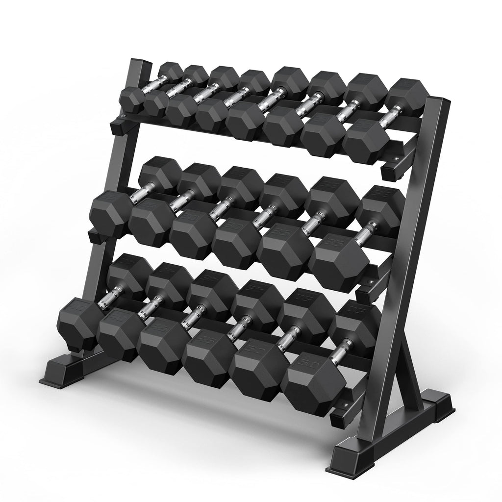 550LB Hex Dumbbell Set