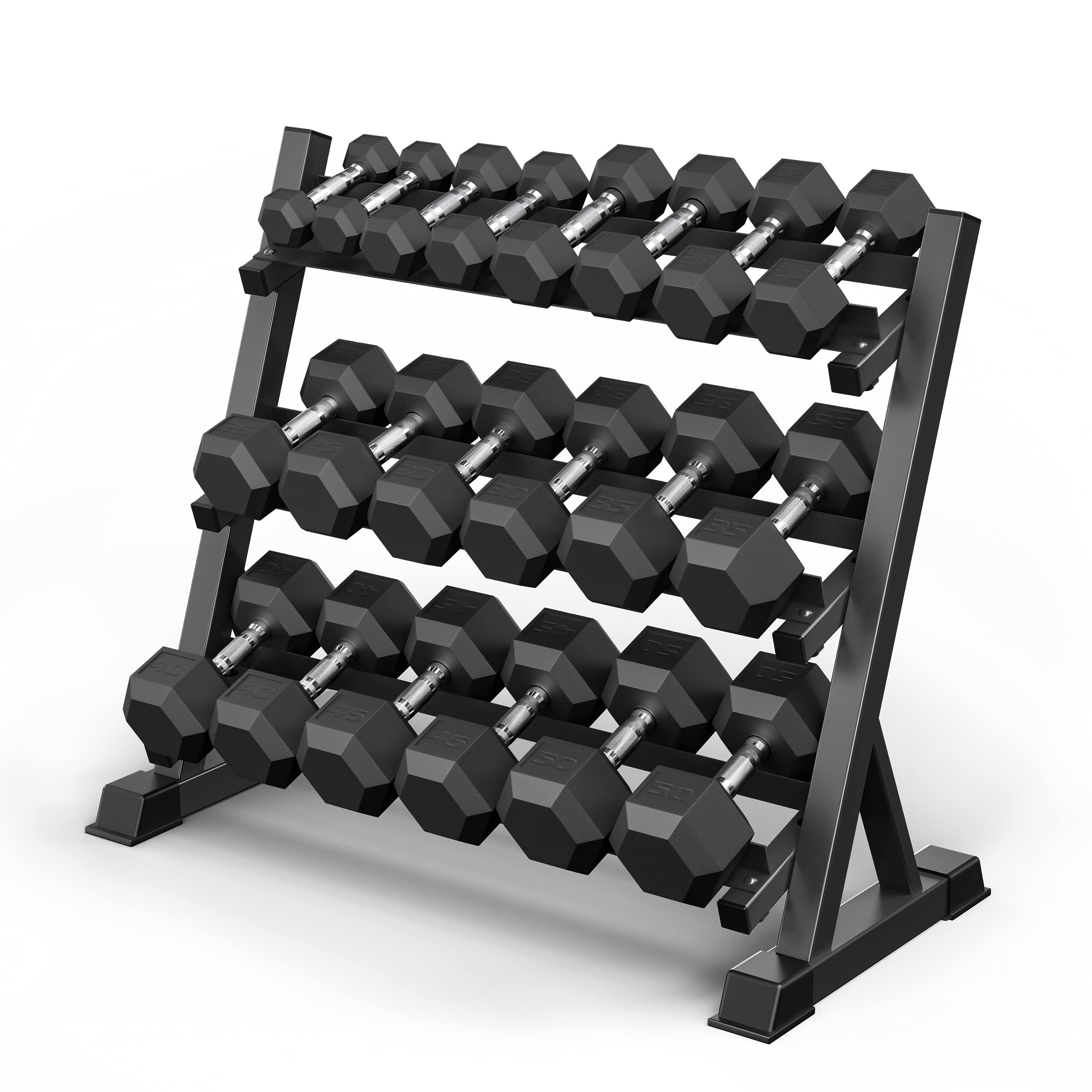 550LB Hex Dumbbell Set