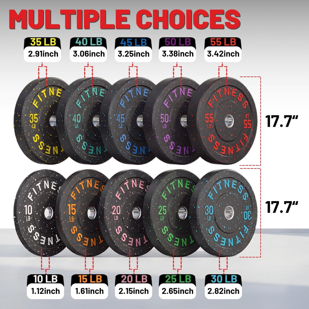 540LB Olympic Bumper Plate Set